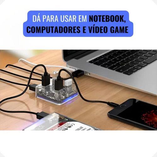 Imagem de Case Para HD SILM Externo Usb 3.0 Computador SSD 