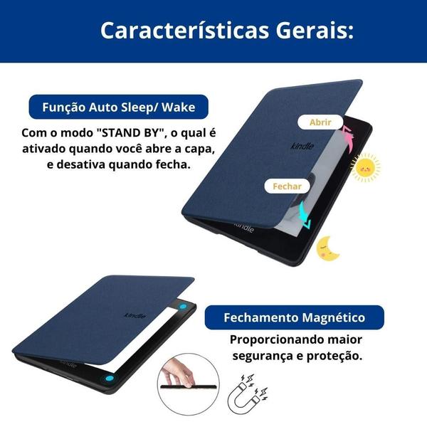 Imagem de Case Rígida Para Kindle 11 Geração C2V2L3 + Pelicula Vidro