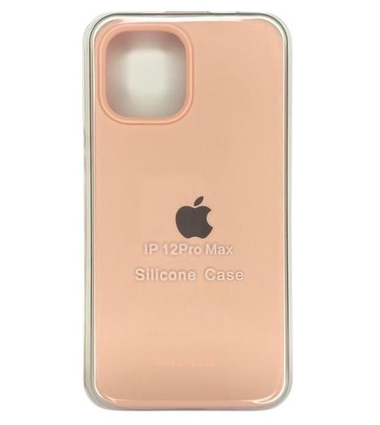 Imagem de Case Silicone Aveludada Compatível iPhone 12 PRO MAX (com logo)