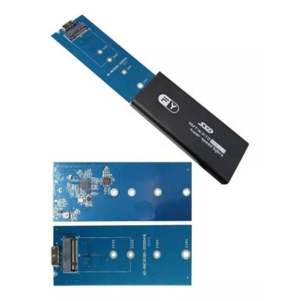 Imagem de Case Ssd M.2 Ngff E Sata Para Usb 3.0 E Micro-B