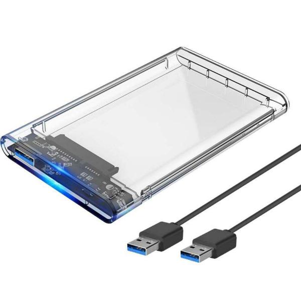 Imagem de Case Transpare Para Hd Externo 2.5 Sata 3 4tb Knup Usb 3.0