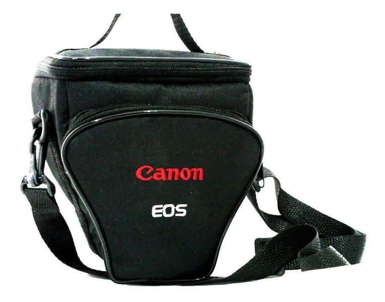 Imagem de Case Triângulo Para Cameras Cânon Dslr Com Bordado Cânon Eos