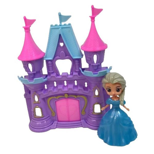 Imagem de Casinha Castelo com Boneca Troca-Roupa e Acessórios Brinquedo Delicado Para Meninas