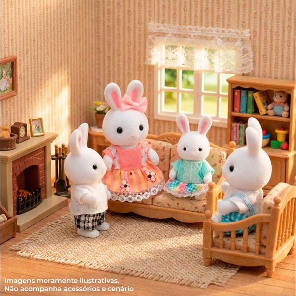 Casinha Feliz Coleção Família Dos Coelhos Com 4 Bonecos ZP01378