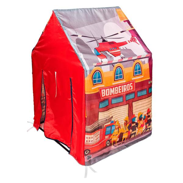 Imagem de Casinha Infantil Barraca Estação Dos Bombeiros Grande Menino Exclusividade Toys Plus