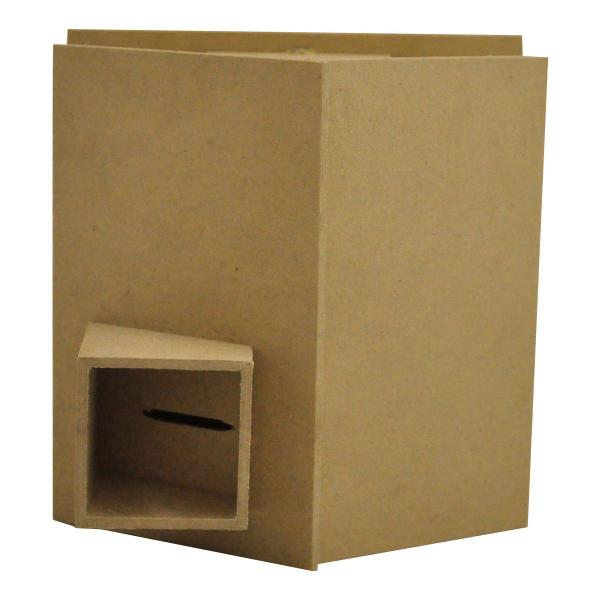 Imagem de Casinha Porta Moeda Cofre 14x14x12cm Mdf Madeira