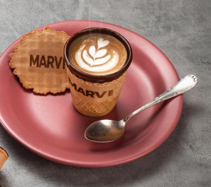 Casquinha Cup 130 Ml Marvi Cafés 6Un - Marvi alimentos Imagem de Casquinha Cup 130 Ml Marvi Cafés 6Un