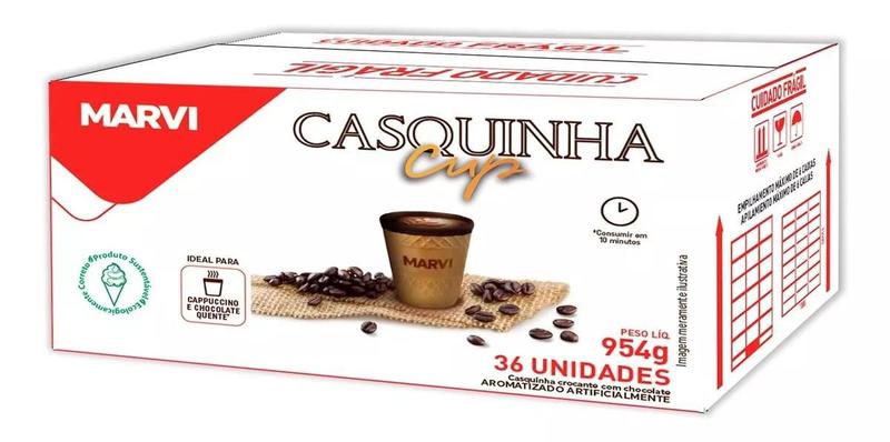 Casquinha cup 130ml cafes marvi cx 36 copos Imagem de Casquinha cup 130ml cafes marvi cx 36 copos