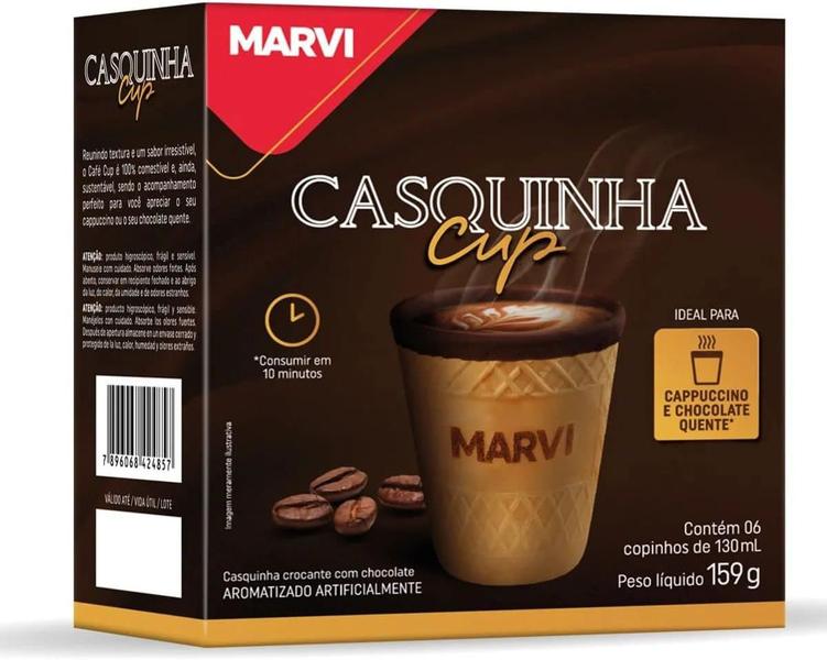 Casquinha cup marvi alimentos 6 unidades de 130 ml Imagem de Casquinha cup marvi alimentos 6 unidades de 130 ml