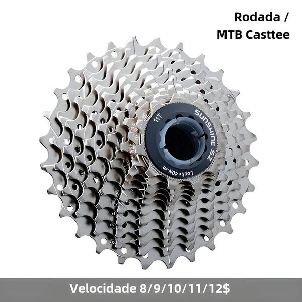 Imagem de Cassete de Bicicleta SUNSHINE 12 Velocidades 23-36T - Compatível com Shimano HG 8/9/10/11/12V