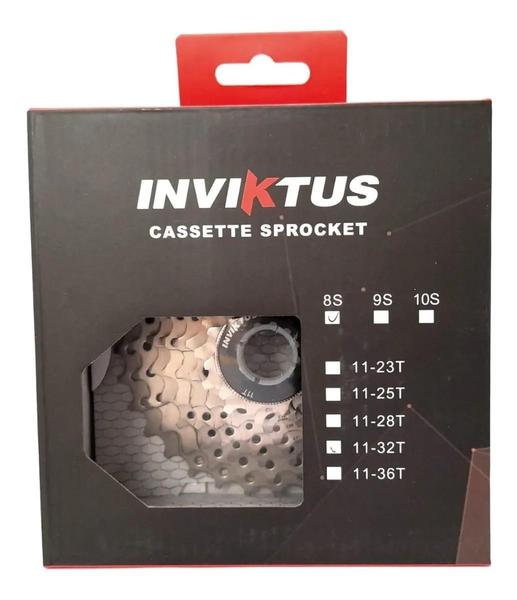 Imagem de Cassete k7 8v inviktus 11-36 dentes index compativel shimano