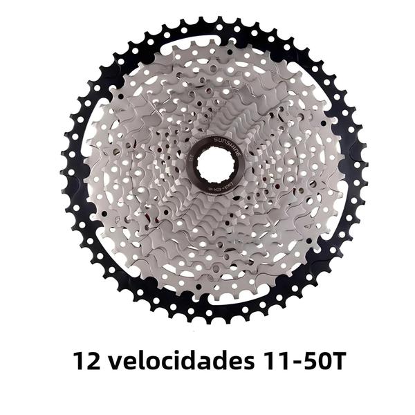 Imagem de Cassete MTB 9/10/11/12 velocidades - 42/46/50/52T - Compatível com Shimano M5100/M6100/M7100/M8100