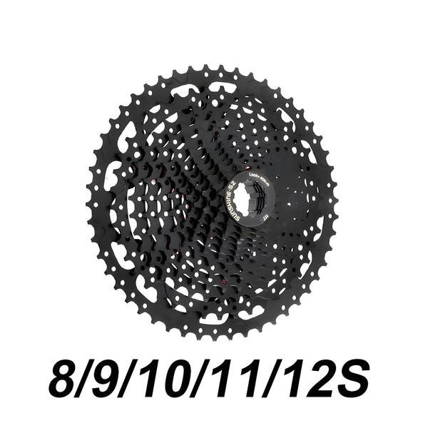 Imagem de Cassete para Bicicleta 8/9/10/11/12 velocidades - MTB e Estrada - 42/46/50/52T (M5100)