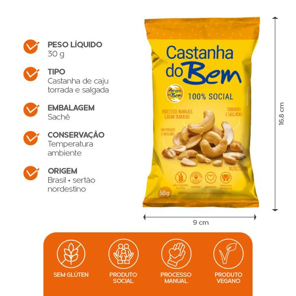 CASTANHA DO BEM CAJU 50G SACHE