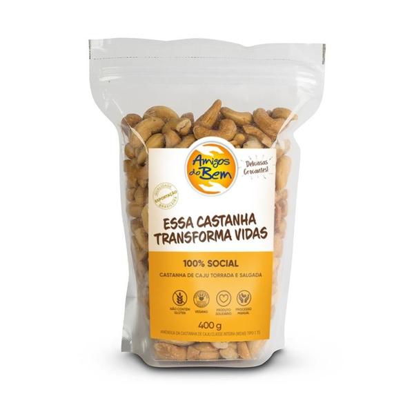 CASTANHAS DE CAJU Amigos do Bem 400G. Imagem de CASTANHAS DE CAJU Amigos do Bem 400G.