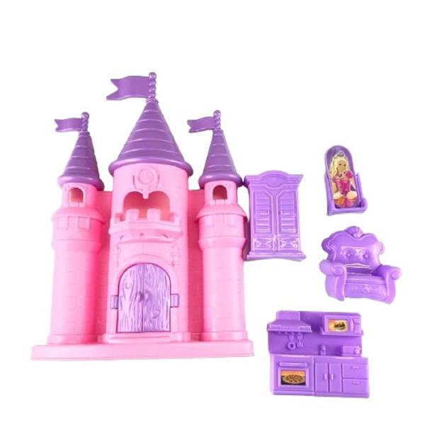 Imagem de Castelo Bonecas 5 pç brinquedo castelo aventuras novidade 