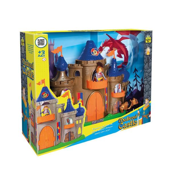 Castelo De Brinquedo Infantil Medieval Boneco - Samba Toys Imagem de Castelo De Brinquedo Infantil Medieval Boneco - Samba Toys