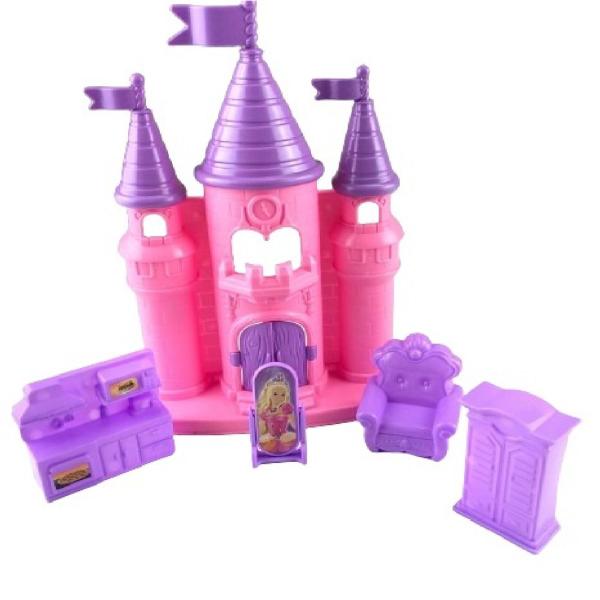 Imagem de Castelo para bonecas 5 peças coloridas fofas para meninas