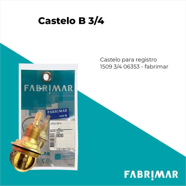 Imagem de Castelo Reparo Registro Gaveta Fabrimar 3/4 B 1509 Ref 06353