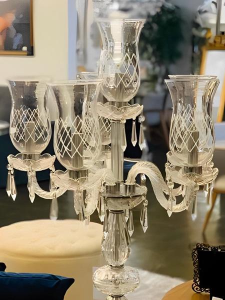 Castiçal Candelabro De Mesa Cristal - Classic C/6 - LFD Imagem de Castiçal Candelabro De Mesa Cristal - Classic C/6