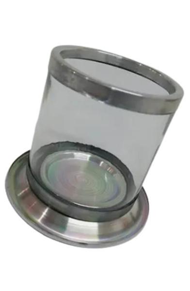 Castiçal Copo De Vela De 3 Dias Vidro E Alumínio Kit Com 5Un - Zp7 Imagem de Castiçal Copo De Vela De 3 Dias Vidro E Alumínio Kit Com 5Un