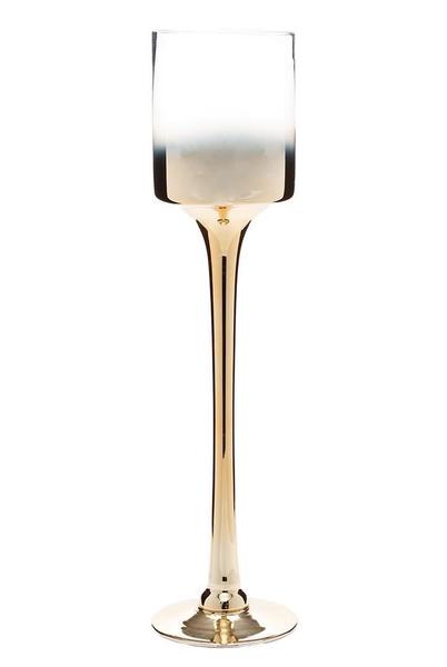 Castiçal De Vidro Dourado 50Cm - Baobei Int Co Ltd Imagem de Castiçal De Vidro Dourado 50Cm