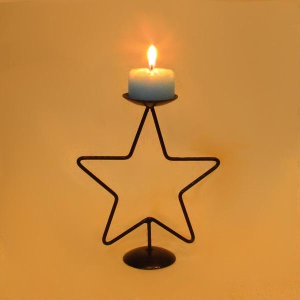 Castiçal Estrela Céu Decoração Porta Vela Azul Decorativa - Velitas (r) Imagem de Castiçal Estrela Céu Decoração Porta Vela Azul Decorativa