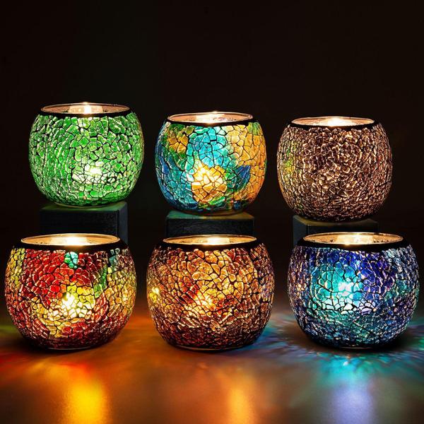 Imagem de Castiçal Rancco Glass Votive para Tealight, conjunto de 6