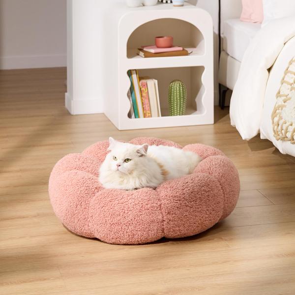 Imagem de Cat Bed LE SURE em forma de flor calmante para gatos domésticos