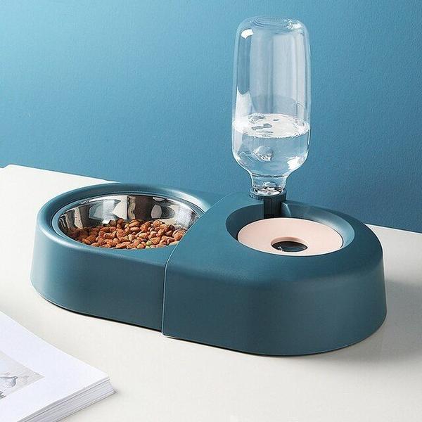 Imagem de Cat Bowl Dog Water Feeder Bowl Cat Kitten Drinking Fountain Food Dish Pet Bowl Goods Automatic Water Feeder Suprimentos de alimentação e rega de gatos