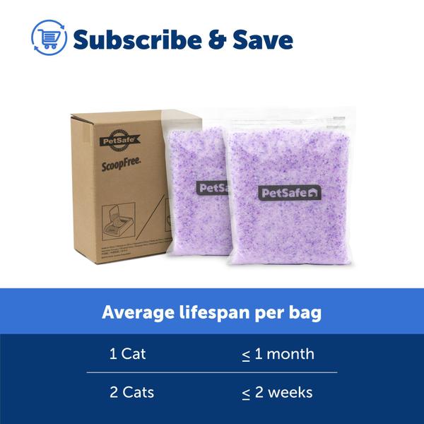 Imagem de Cat Litter PetSafe, cristal não aglomerante de lavanda sem colher