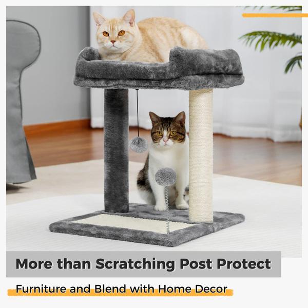 Imagem de Cat Scratching Post Bed PAWZ Road com Soft Perch Grey