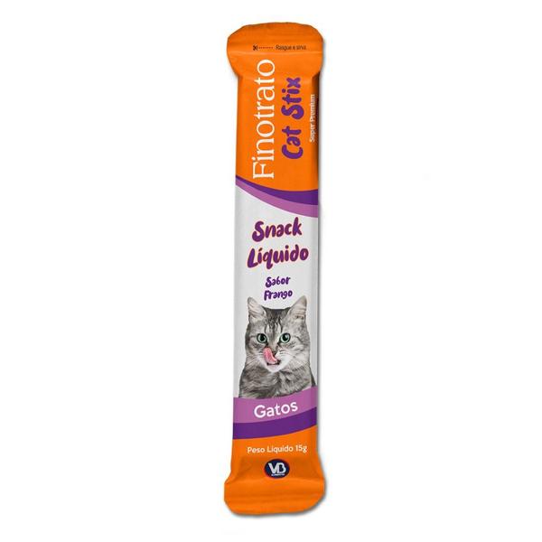 Imagem de Cat Stix Snack Líquido sabor Frango 15 g - Finotrato