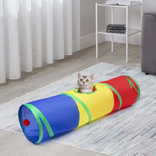 Imagem de Cat Tunnel Sheldamy bidirecional para gatos domésticos