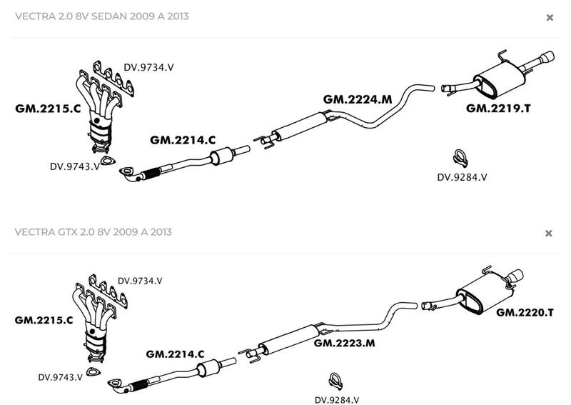 Imagem de Catalisador Chevrolet VECTRA 2.0 8V SEDAN /GTX 2.0 8V 2009 2010 2011 2012  2013 ORIGINAL-MASTRA GM2215C