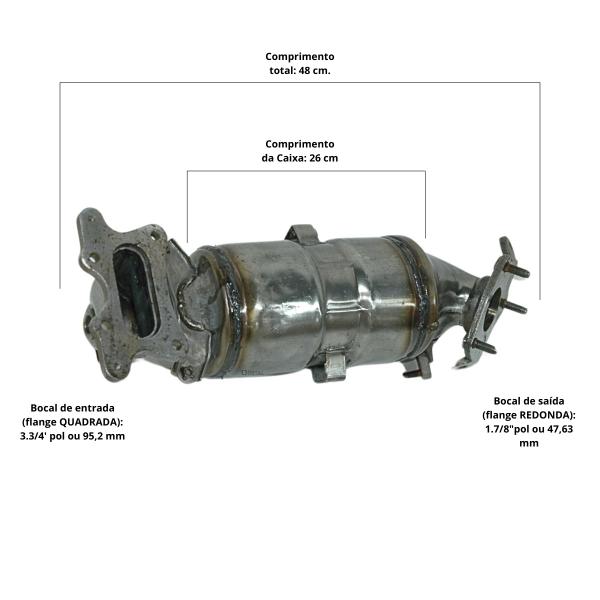 Imagem de Catalisador Do Honda Hrv 2018 Modelo flange da moderna