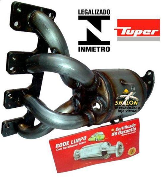 Imagem de Catalisador stilo 1.8 8v 16v flex 2006 a 2009 modelo original selo inmetro - Tuper