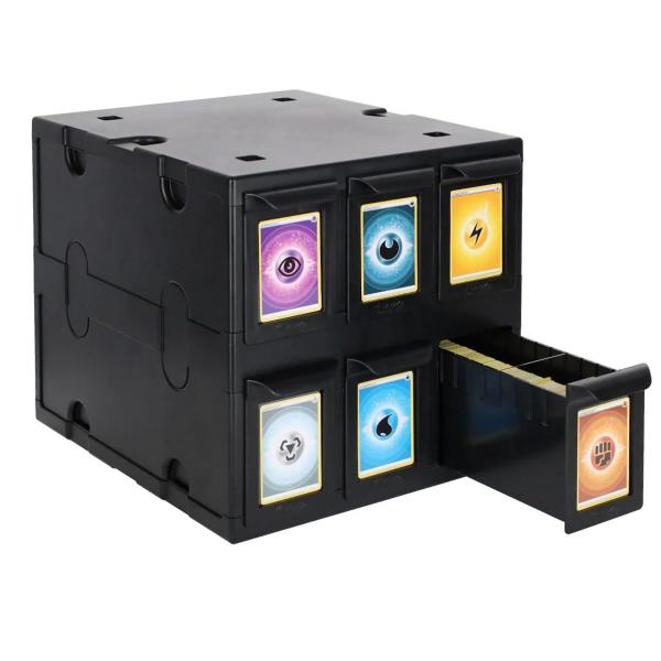 Imagem de Catálogo de cartões BCW 6 Drawer Trading Card Storage Black