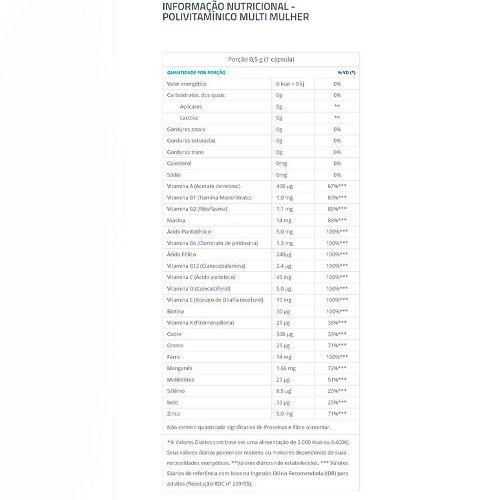 Imagem de Catarinense Polivitamínico Mulher Multi 60 Cápsulas