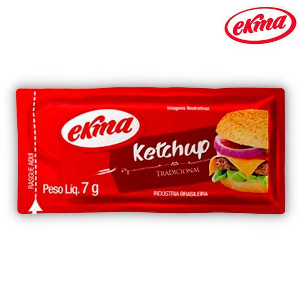 Imagem de Catchup Ketchup Molho Lanche Sachê 7g Ekma - CX 168 Sachês