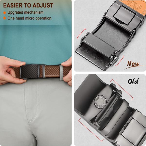 Imagem de Catraca deslizante Belt BULLIANT para homens Tawny, cintura de 71 a 86 cm