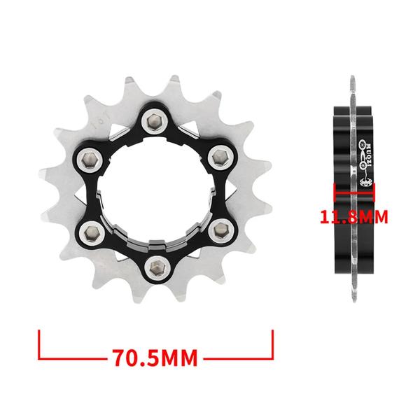 Imagem de Catraca K7 Conversora 16t Single Bike MTB C/ Extensor Muqzi