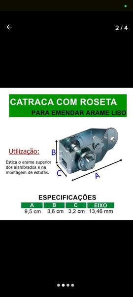 Imagem de Catraca para esticar arame liso e estufas (cx 48 peças)