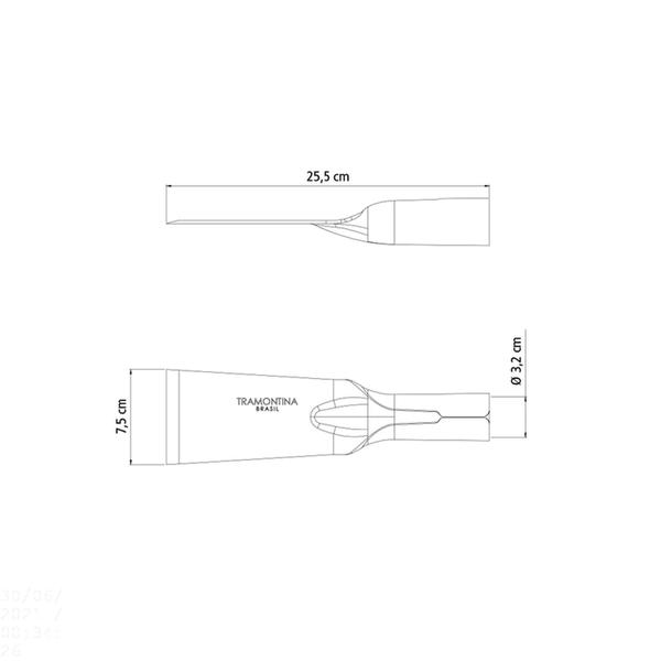 Imagem de Cavadeira Reta Menor Tramontina em Aço sem Cabo