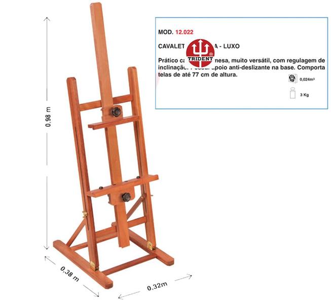 Imagem de Cavalete de Mesa Luxo 12022