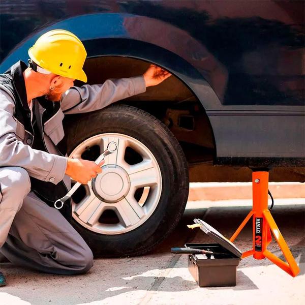 Imagem de Cavalete Mecânico Automotivo 2 TON Kit 2 Peças EVALD