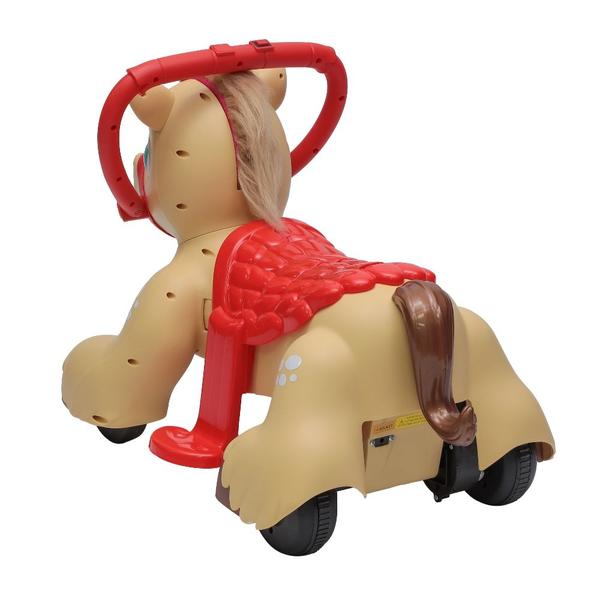 Imagem de Cavalinho Elétrico Infantil Rodinhas e Cela Bege Zippy Toys