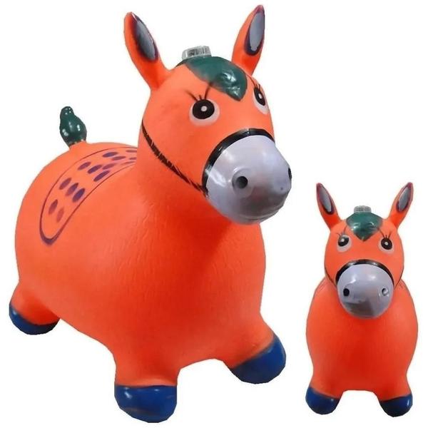 Imagem de Cavalinho Upa Upa Brinquedo Pula Pula Cavalo Musica Vermelho