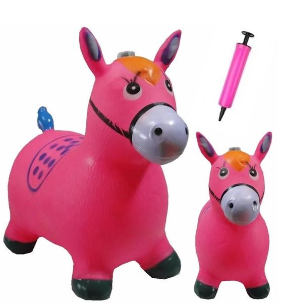 Cavalinho Upa Upa Pula Pula Musical Inflável - Rosa - FWB Imagem de Cavalinho Upa Upa Pula Pula Musical Inflável - Rosa