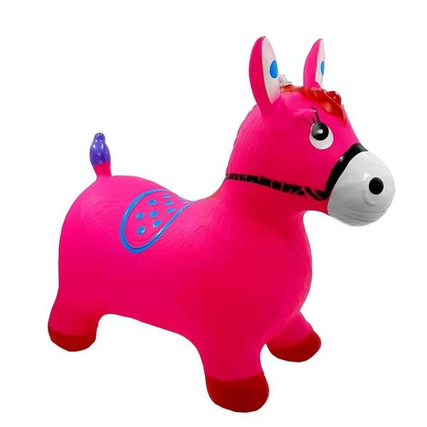 Cavalinho Upa Upa Pula Pula Musical Inflável - Rosa - FWB Imagem de Cavalinho Upa Upa Pula Pula Musical Inflável - Rosa